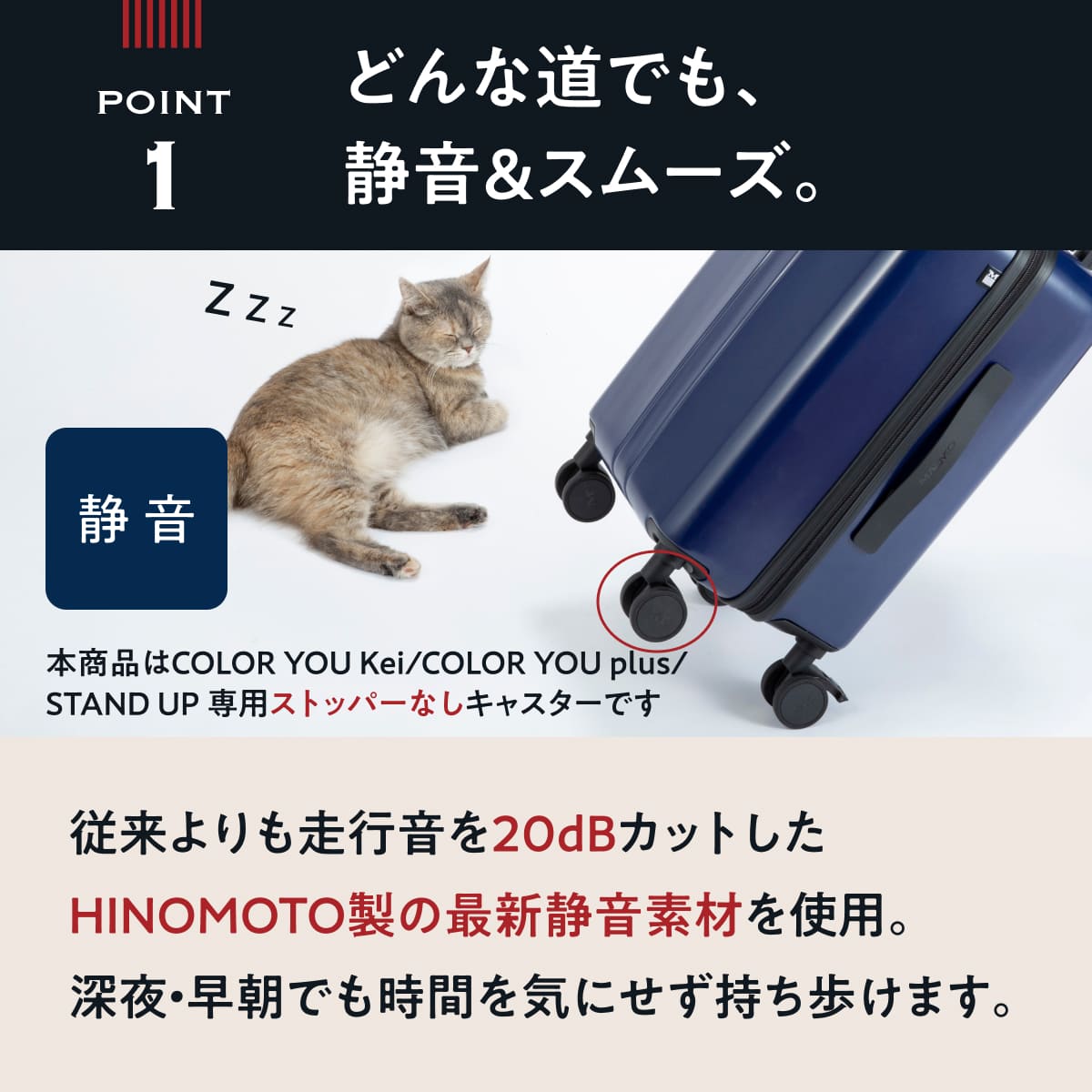 【HINOMOTO製超静音】スペアキャスター（ストッパーなし）