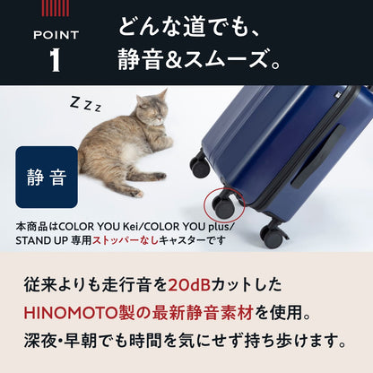 【HINOMOTO製超静音】スペアキャスター（ストッパーなし）