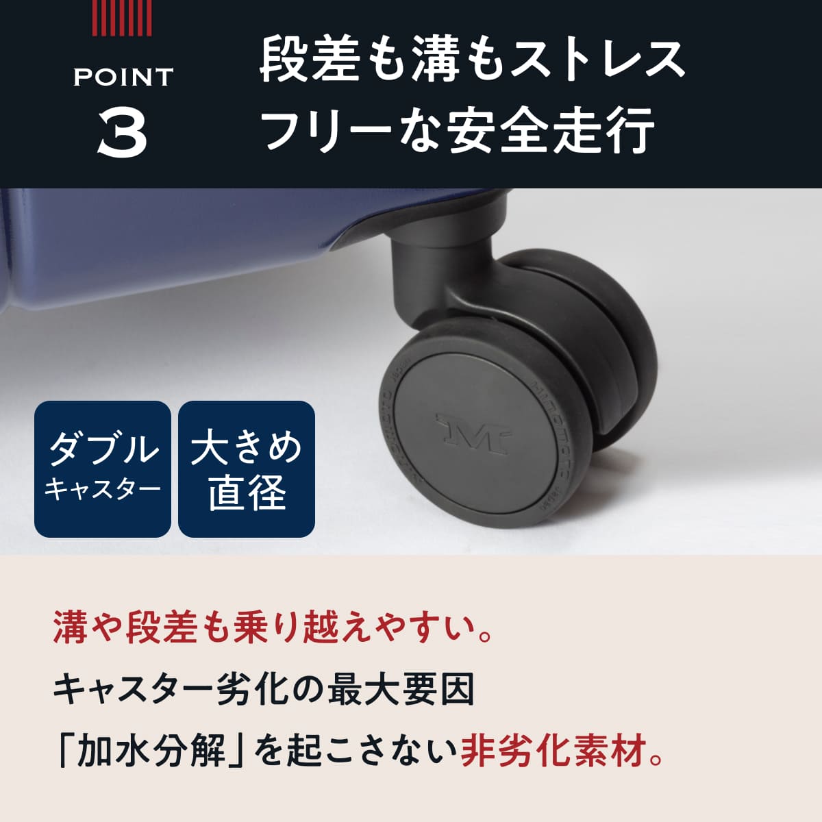 【HINOMOTO製超静音】スペアキャスター（ストッパーなし）