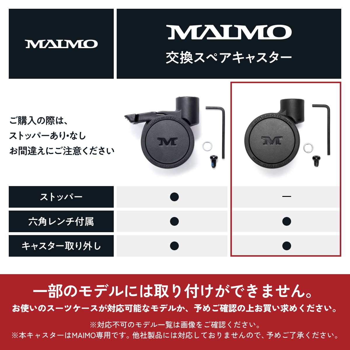 HINOMOTO製超静音】スペアキャスター（ストッパーなし） – MAIMO公式