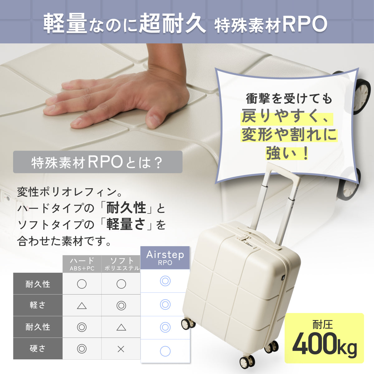 【指一本で軽々持てる！頑丈ボディ】Airstep -エアステップ-