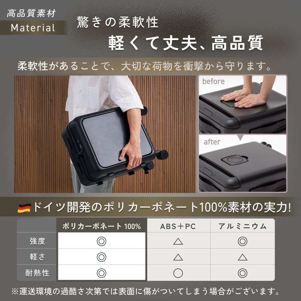 【収納も移動も抜群の最速スーツケース】SPEED U / SPEED U plus