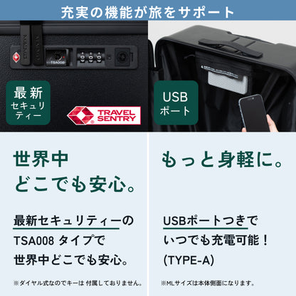 たっぷり入るのに軽やか。次の旅はXLと始めよう。COLOR YOU Kei XL