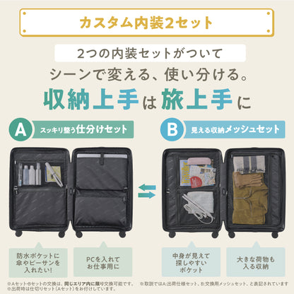 【洗えて交換できる内装。旅がもっと自由に、もっと清潔に】HACOBO plus
