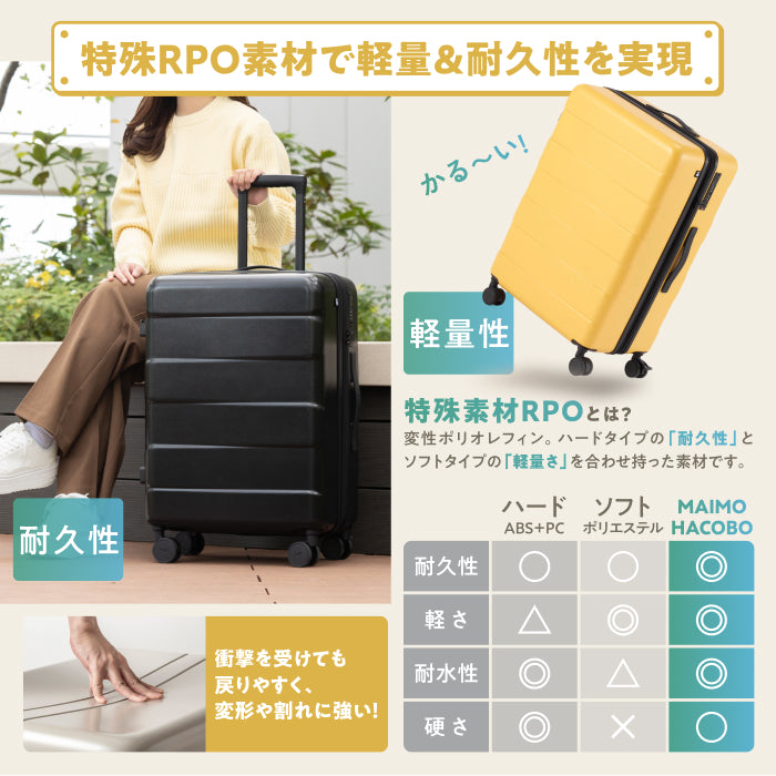 2種類内装洗える、交換できる　多段階調節可能キャリーバーに　5cm拡張　HACOBO plus