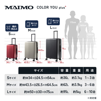 【進化した多機能スーツケース】COLOR YOU plus -カラーユープラス-