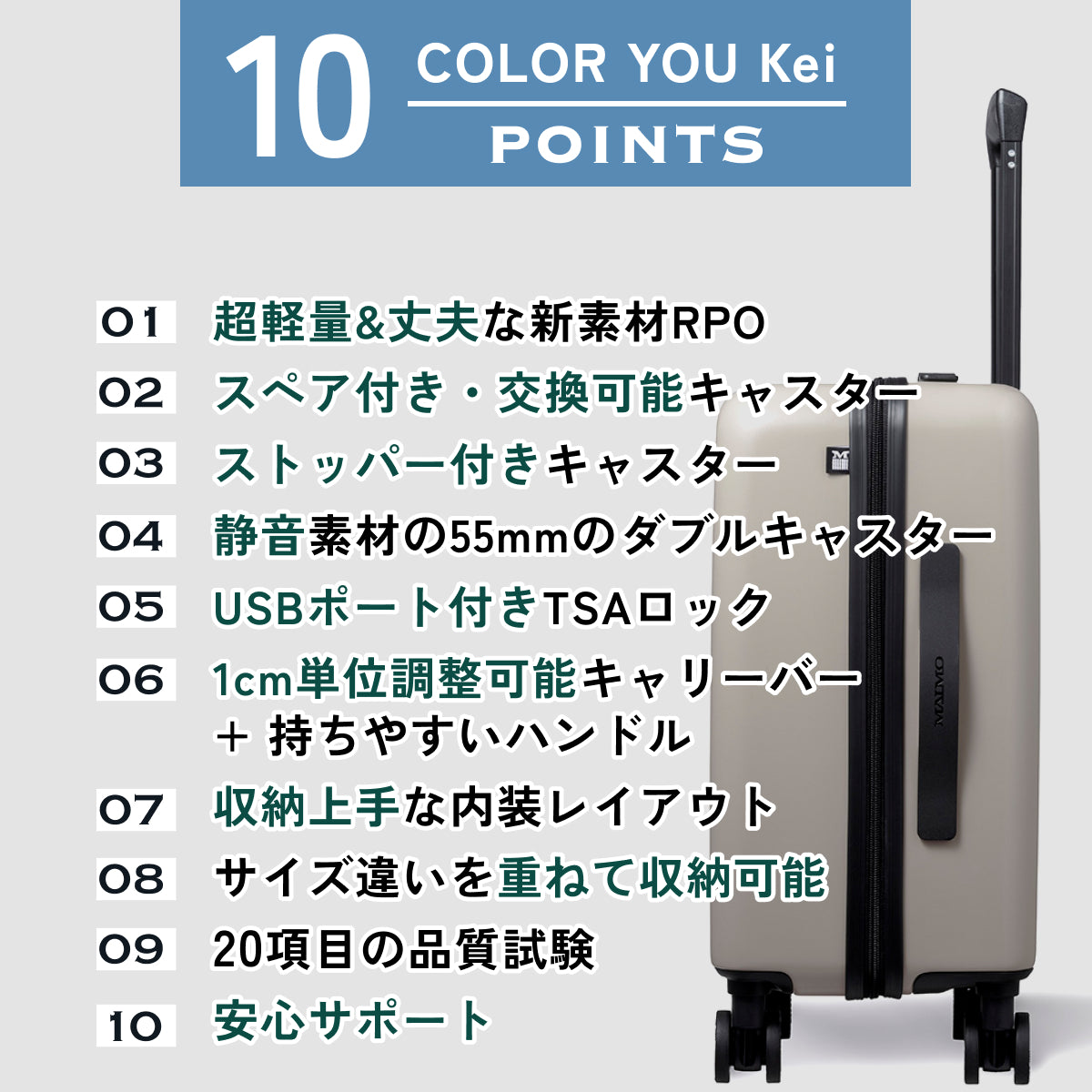 MAIMO COLOR YOU Kei キャリーケース Sサイズ 約36L MAIMO史上最軽量】COLOR YOU Kei -カラーユーケイ- – MAIMO公式