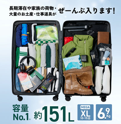 たっぷり入るのに軽やか。次の旅はXLと始めよう。COLOR YOU Kei XL