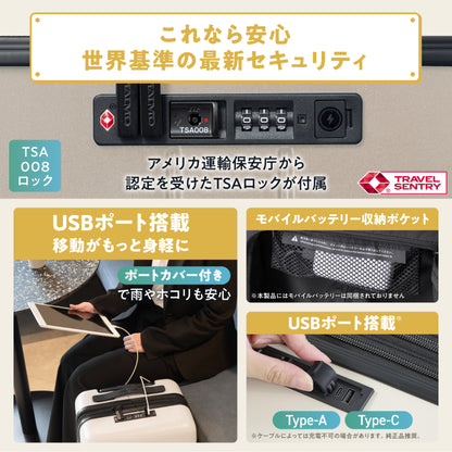 2種類内装洗える、交換できる　多段階調節可能キャリーバーに　5cm拡張　HACOBO plus