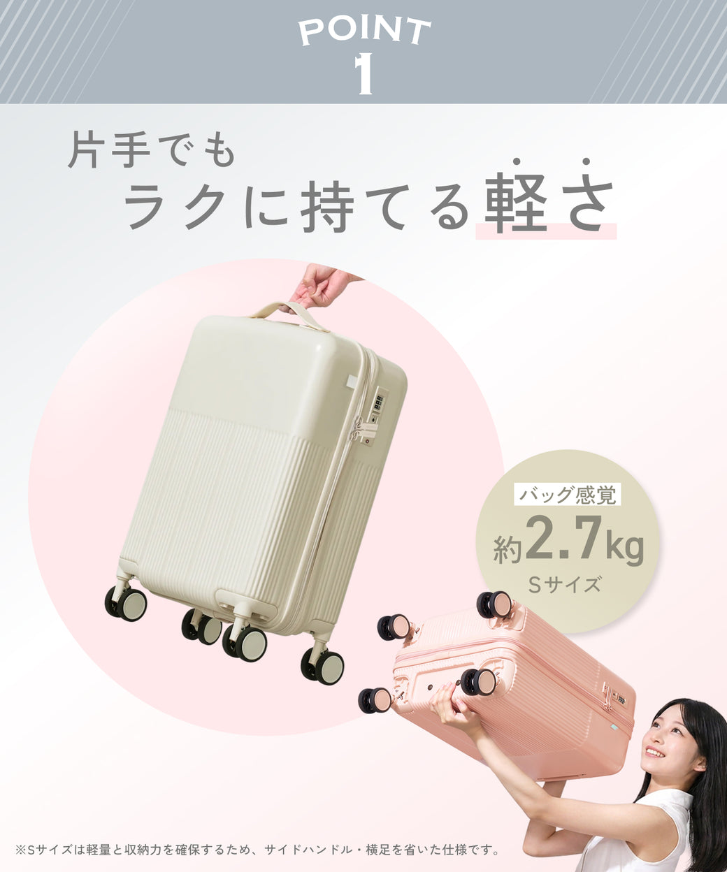 【軽くて使いやすい。はじめての旅行でも迷わず安心して使える一台】HARENO