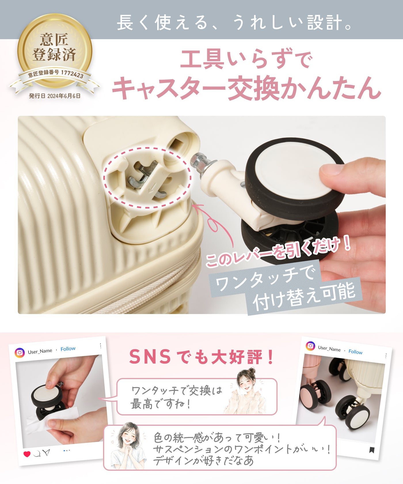 【軽くて使いやすい。はじめての旅行でも迷わず安心して使える一台】HARENO